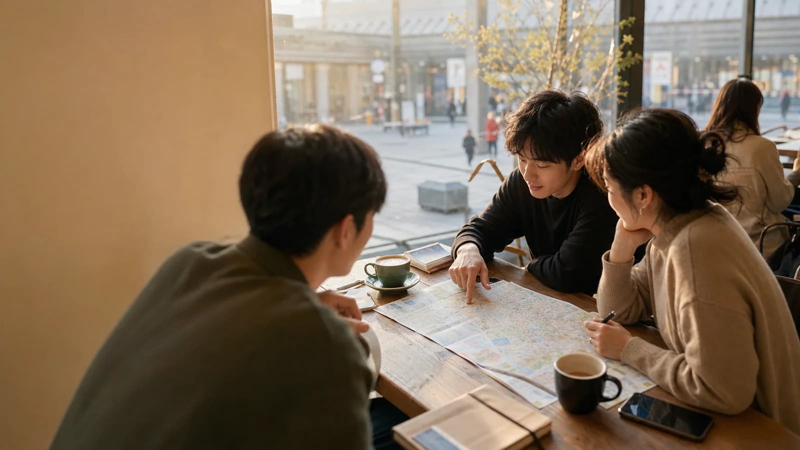 搭子合不合：旅行、吃飯、看展之前先看三件事的主題圖，呈現 東方智慧 的信號脈絡。